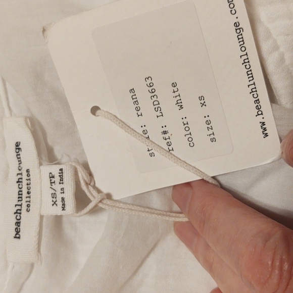 Beachlunchlounge Collection Women’s White Sleeveless Gauze Dress - Picture 5 of 8